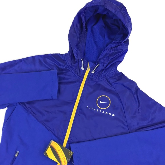 Nike Livestrong Cycling Running Shirt Jacket Sz M - Picture 3 of 8